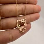 گردنبند متصل طرح کیتی