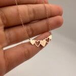 گردنبند متصل طرح قلب تو پر و تو خالی