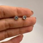 گوشواره میخی تک نگین