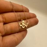 گردنبند متصل طرح جانی و دلی