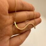 گردنبند متصل طرح موج