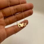 گردنبند متصل طرح لاو و میکی موس