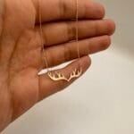 گردنبند متصل طرح شاخ گوزن