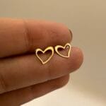 گوشواره میخی قلب