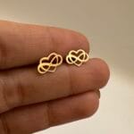 گوشواره میخی بی نهایت و قلب