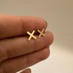 گوشواره میخی ضربدر