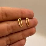 گوشواره میخی بیضی