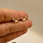 گوشواره میخی پروانه