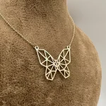 گردنبند متصل طرح پروانه اوریگامی