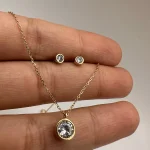 نیم ست نگین الماسی