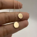 گوشواره بخیه ای طرح دایره