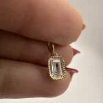 پلاک تک نگین مستطیل