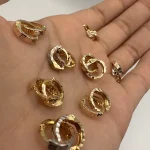 گوشواره نوزادی تراشدار