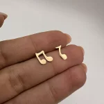 گوشواره میخی نوت موسیقی