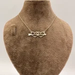 گردنبند متصل طرح دو قلب