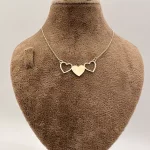 گردنبند متصل طرح سه قلب