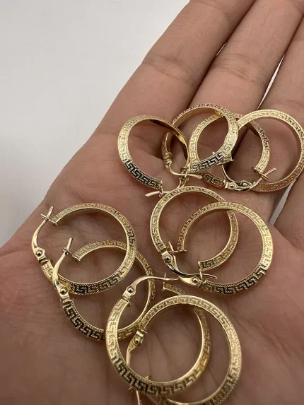 گوشواره حلقه ای حک ورساچ