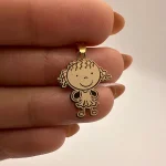 پلاک دخترک فرفری