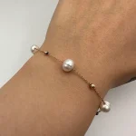 دستبند مروارید پرورشی و گوی البرنادو