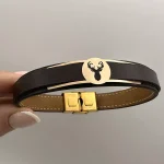 دستبند چرم طرح گوزن