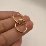 گوشواره حلقه ای بیضی