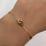 دستبند میرو و دو قلب کارتیه