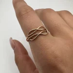 انگشتر مینیمال گره