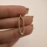 پلاک تراشدار بیضی کشیده طرح 5