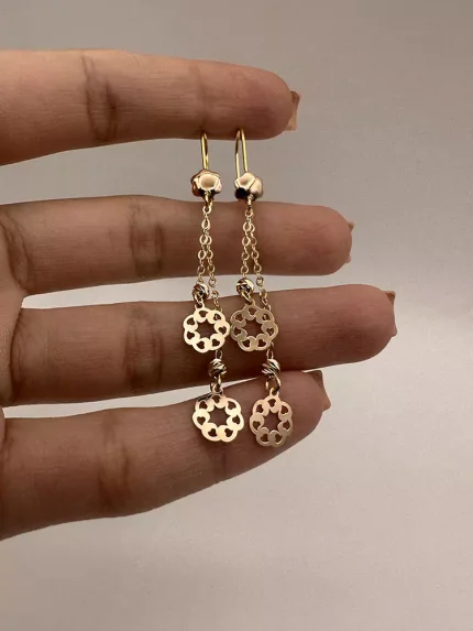 گوشواره آویز گل