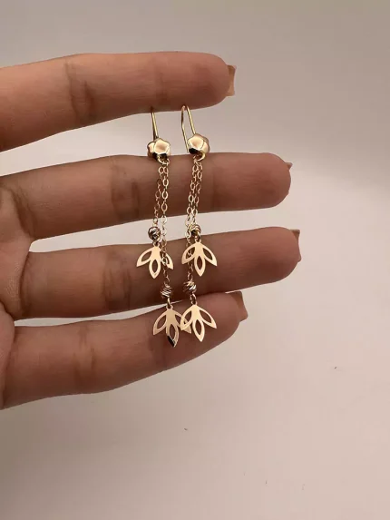 گوشواره آویز لوتوس