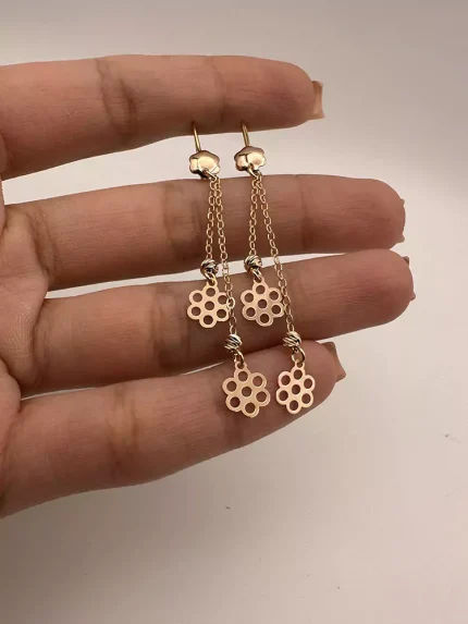 گوشواره آویز گل