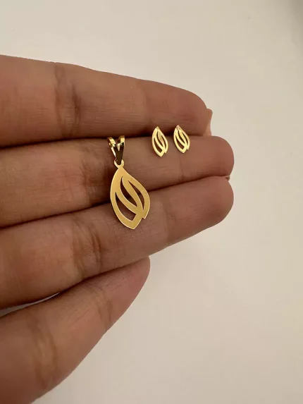 نیم ست لیزری طرح گل لاله