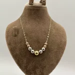 گردنبند گوی کنیک سه رنگ