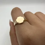 انگشتر شش ضلعی مات