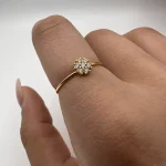 انگشتر نگین گل