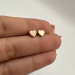 گوشواره میخی قلب سه بعدی