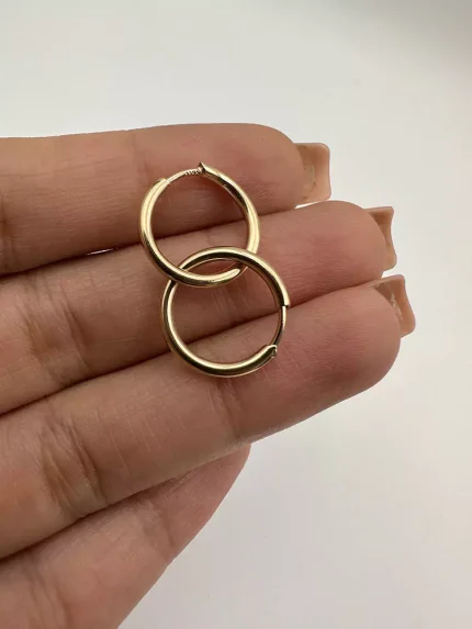 گوشواره حلقه ای آینه ای کلاسیک