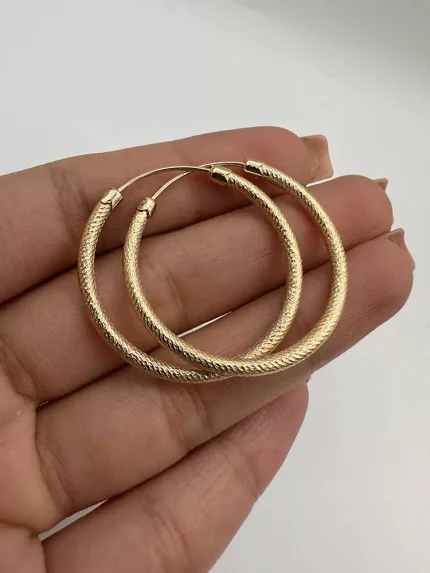گوشواره حلقه ای کلاسیک بزرگ