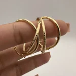 گوشواره حلقه ای دور ورساچ بزرگ