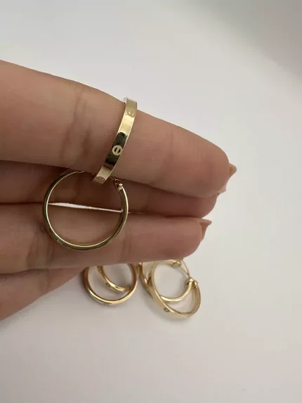 گوشواره حلقه ای کارتیه لاو