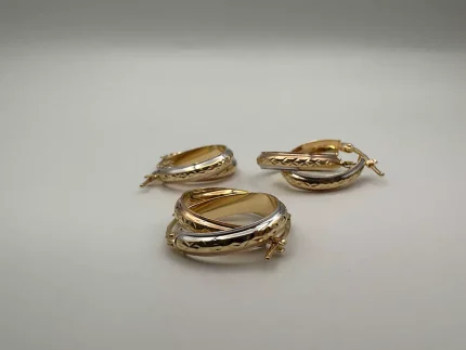 گوشواره بیضی تراشدار