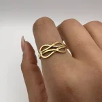 انگشتر گره تخت