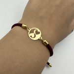 دستبند کادوئی طرح دو قلب