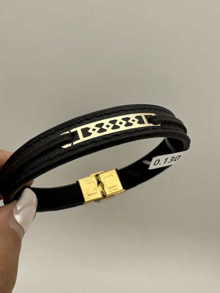 دستبند چرم طرح 15