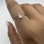 انگشتر سولیتر اشکی