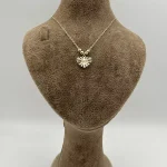 گردنبند آویز قلب تراشدار