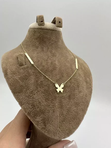گردنبند خط و پروانه