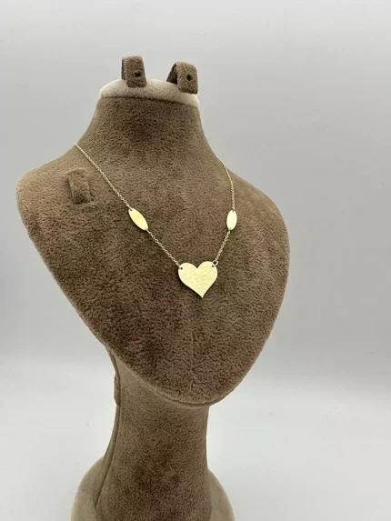 گردنبند بیضی و قلب