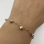 دستبند پولکی و زحل سه رنگ