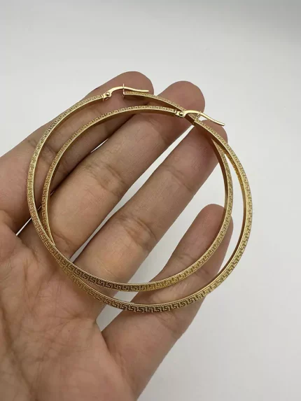 گوشواره حلقه ای حک ورساچ بزرگ